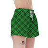 Scottish Plaid Saint Patrick's Day Print Pattern Women's Shorts-grizzshop