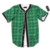 Scottish Plaid St. Patrick's Day Print Pattern Baseball Jersey-grizzshop