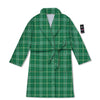 Scottish Plaid St. Patrick's Day Print Pattern Bathrobe-grizzshop