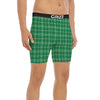 Scottish Plaid St. Patrick's Day Print Pattern Boxer Briefs-grizzshop