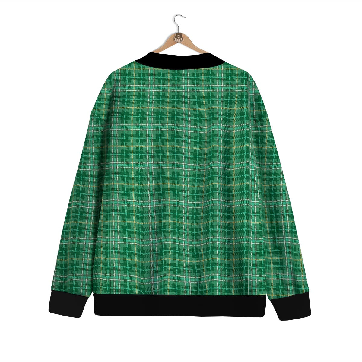 Scottish Plaid St. Patrick's Day Print Pattern Cardigan-grizzshop