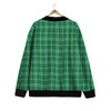 Scottish Plaid St. Patrick's Day Print Pattern Cardigan-grizzshop