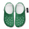 Scottish Plaid St. Patrick's Day Print Pattern Clog-grizzshop