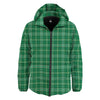 Scottish Plaid St. Patrick's Day Print Pattern Down Jacket-grizzshop