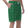 Scottish Plaid St. Patrick's Day Print Pattern Men's Shorts-grizzshop