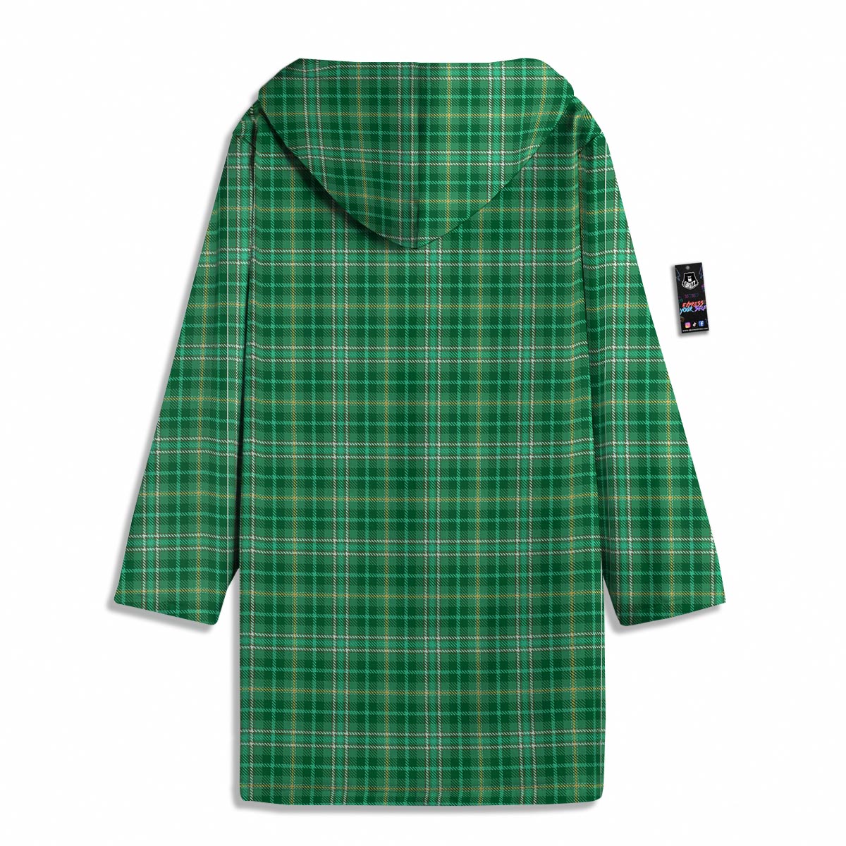 Scottish Plaid St. Patrick's Day Print Pattern Men's Windbreaker Jacket-grizzshop