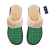 Scottish Plaid St. Patrick's Day Print Pattern Slippers-grizzshop