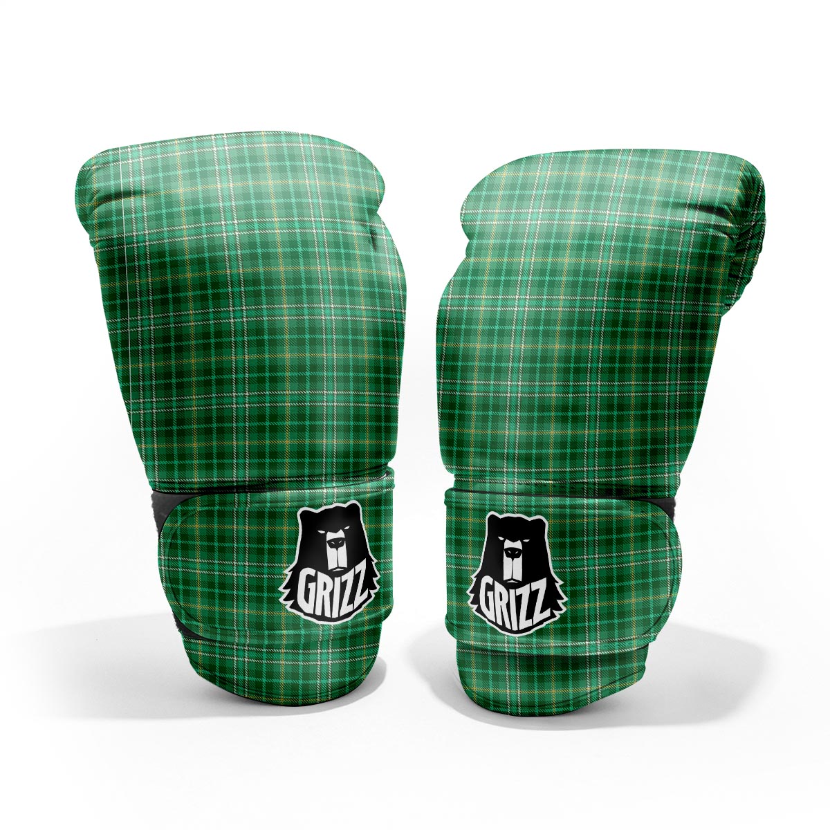 Scottish Plaid St. Patrick's Day Print Pattern Pro Boxing Glove