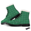 Scottish Plaid St. Patrick's Day Print Pattern Winter Boots-grizzshop