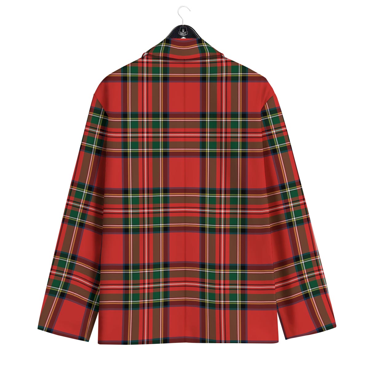 Scottish Stewart Tartan Print Pattern Men's Sport Coat-grizzshop