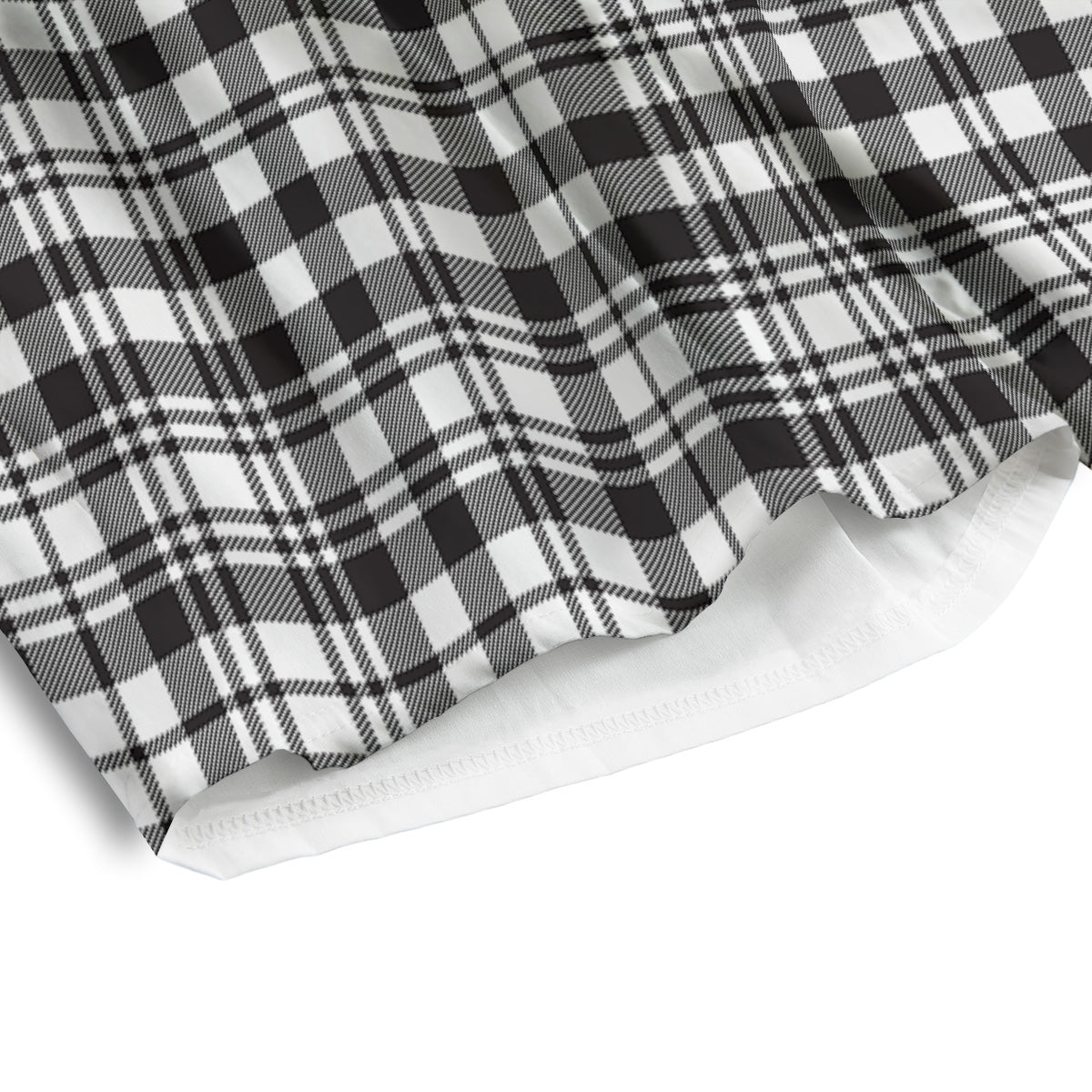 Scottish Tartan Black Watch Print Men's Athletic Shorts
