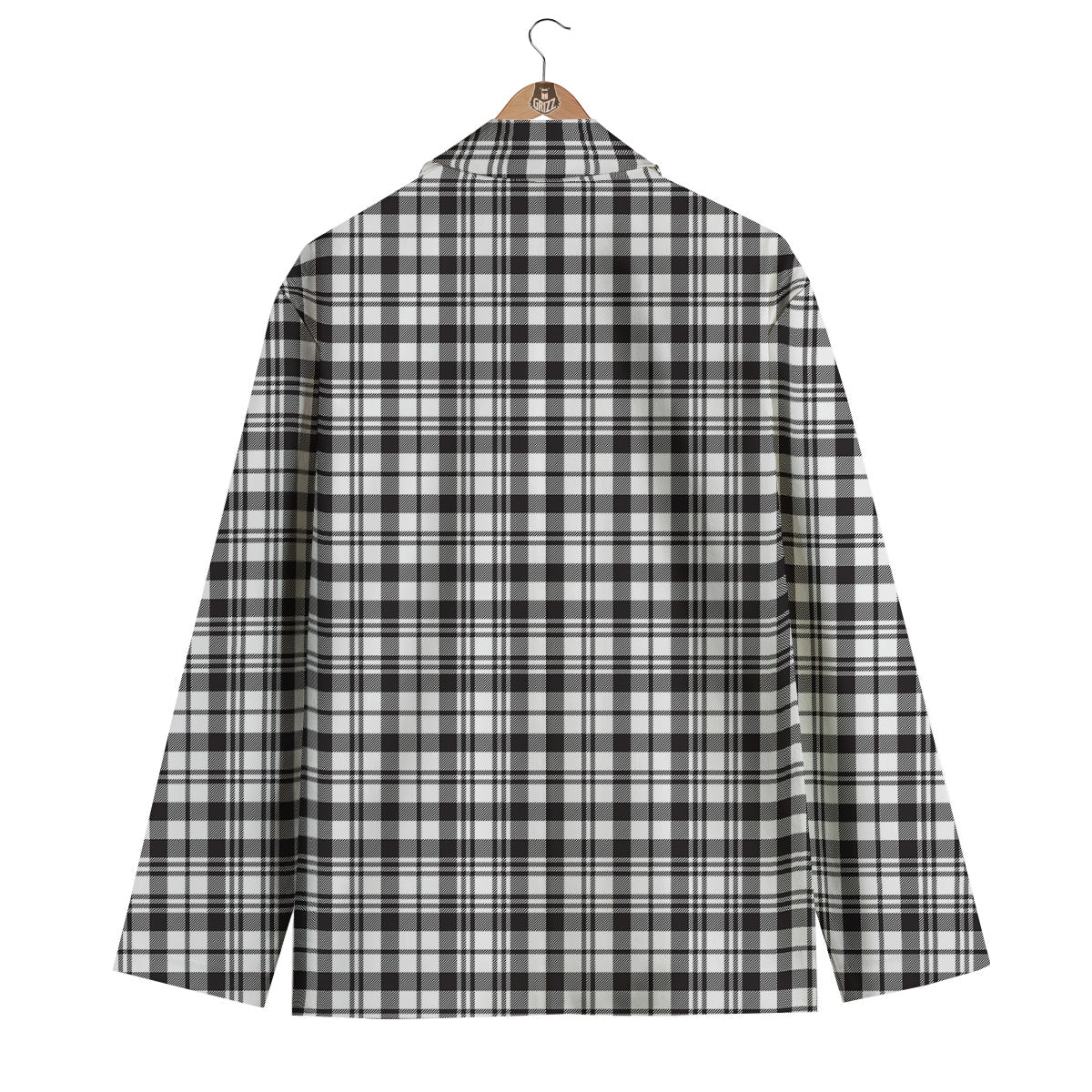 Scottish Tartan Black Watch Print Men's Blazer-grizzshop