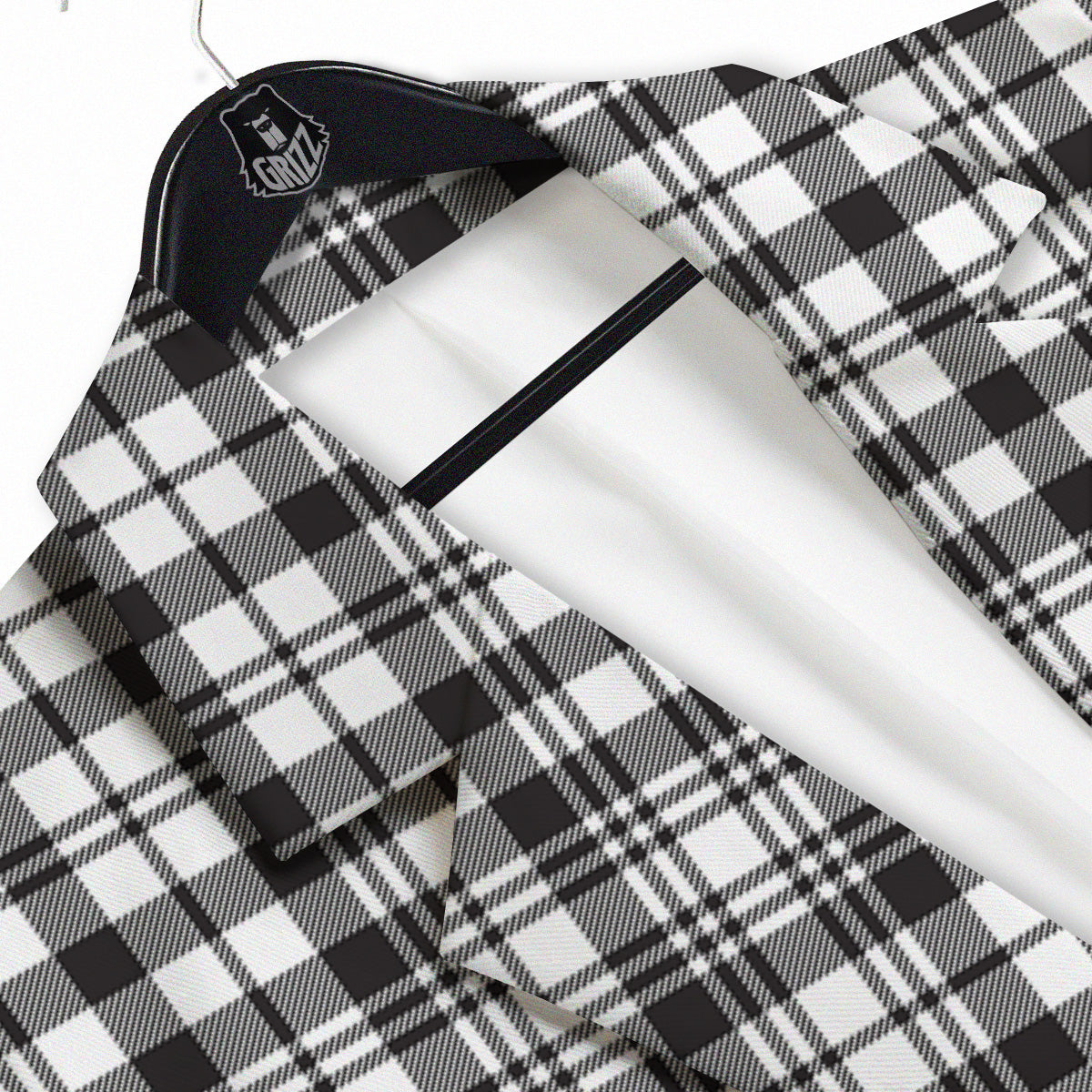 Scottish Tartan Black Watch Print Men's Sport Coat-grizzshop