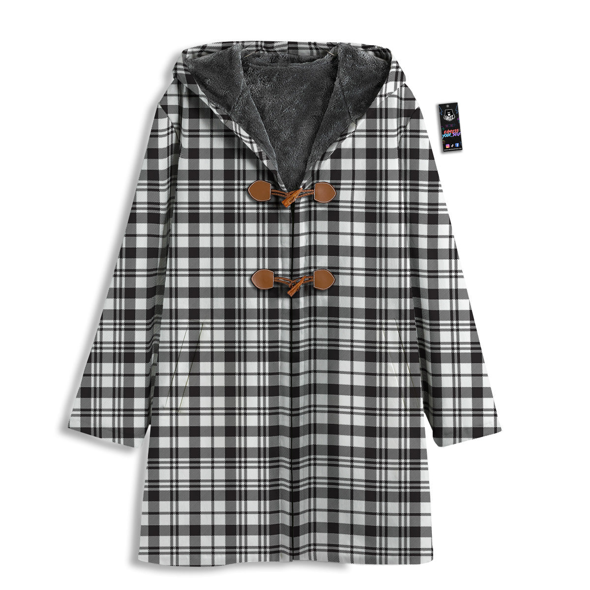 Scottish Tartan Black Watch Print Men's Windbreaker Jacket-grizzshop