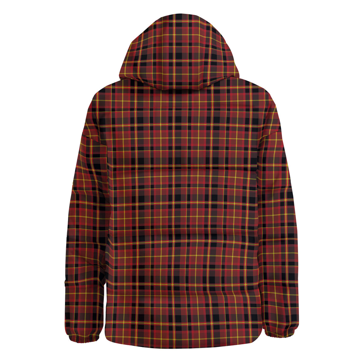 Scottish Tartan Clan Wallace Print Down Jacket-grizzshop