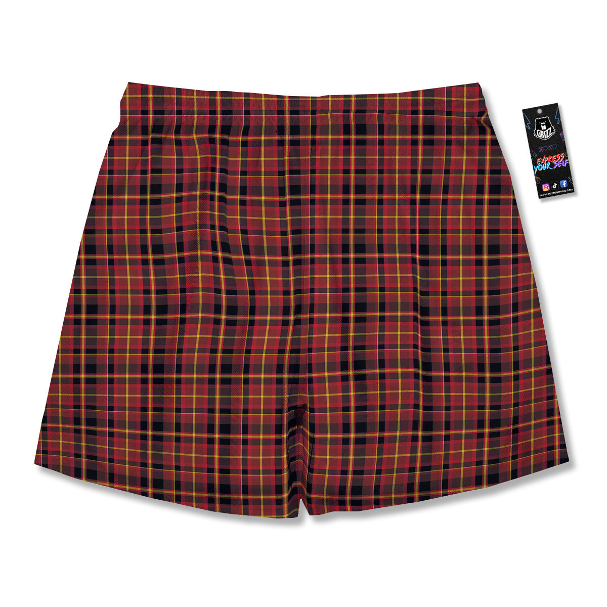 Scottish Tartan Clan Wallace Print Men's Running Shorts-grizzshop