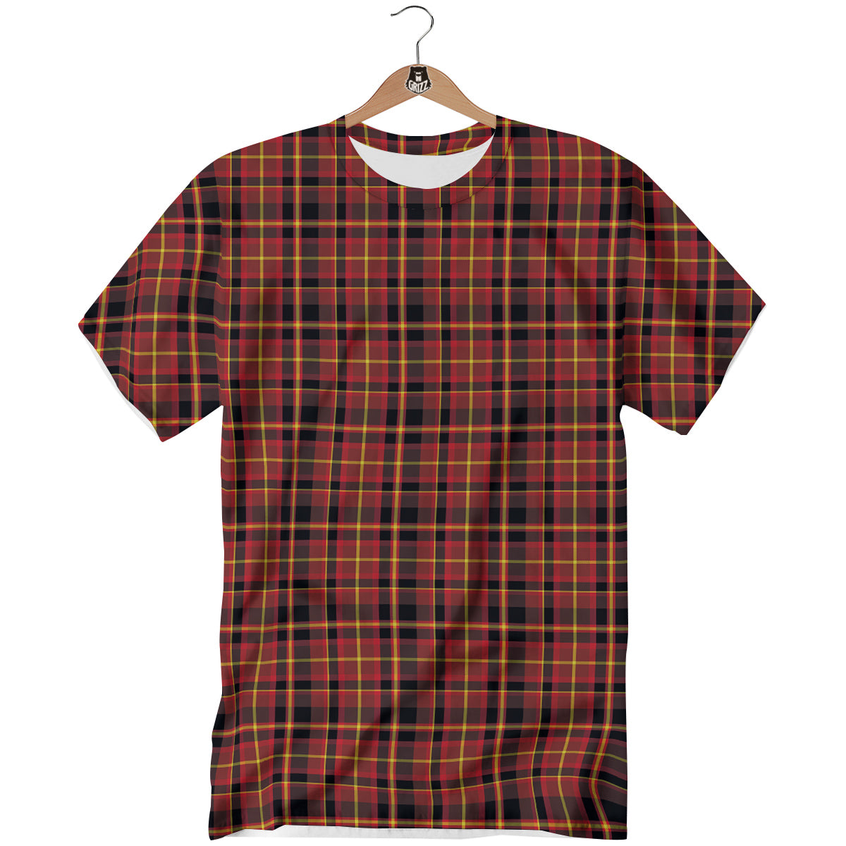 Scottish Tartan Clan Wallace Print T-Shirt-grizzshop