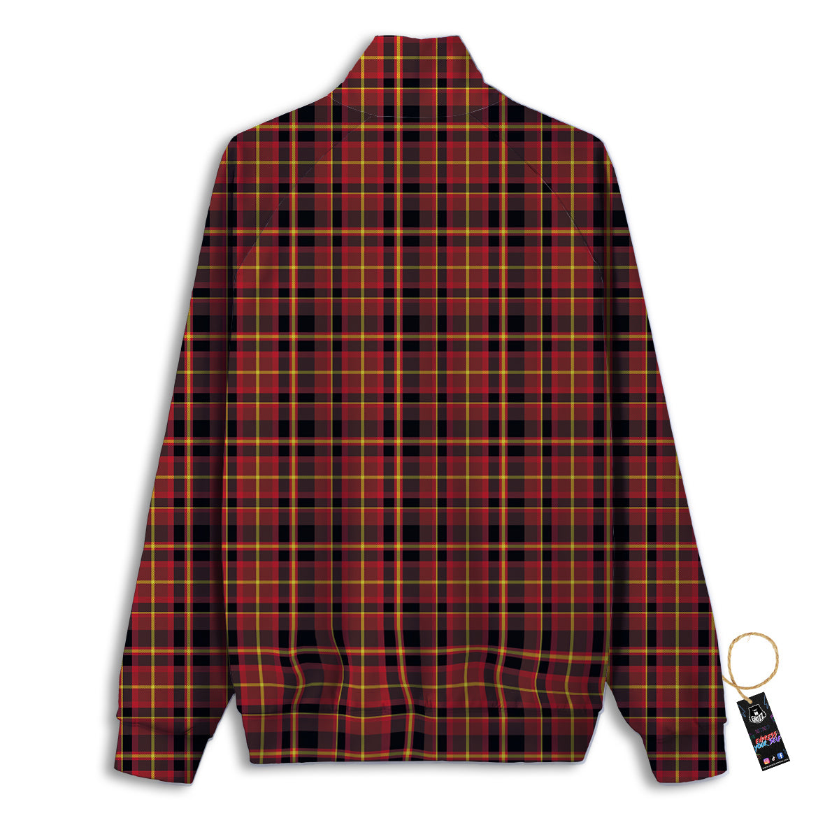 Scottish Tartan Clan Wallace Print Track Jacket-grizzshop