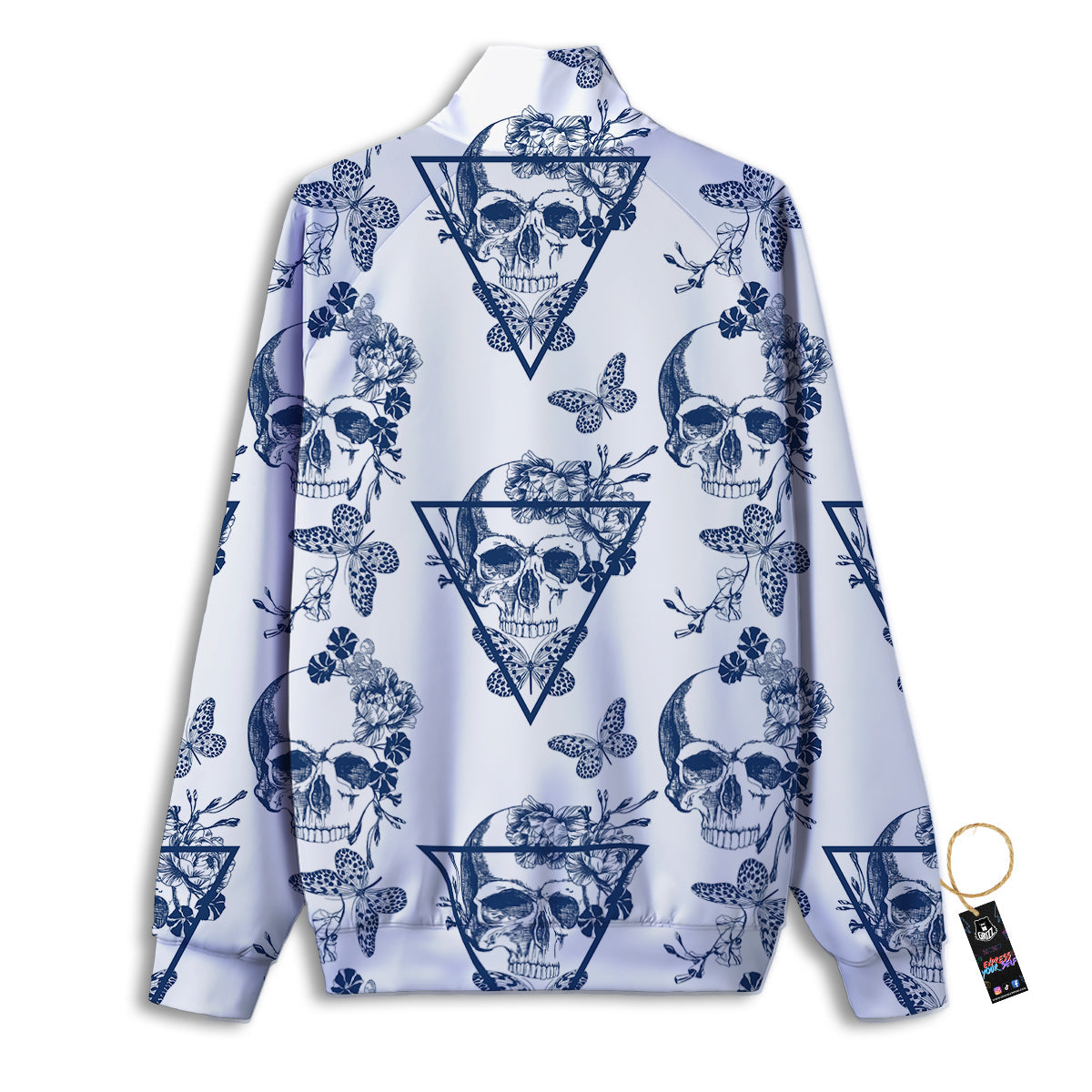 Scottish Tartan Pixel Stewart Print Pattern Track Jacket-grizzshop