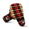 Scottish Tartan Red Yellow Plaid Boxing Gloves-grizzshop