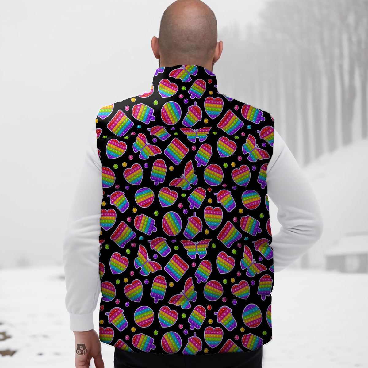 Scottish Tartan Red Yellow Plaid Down Vest