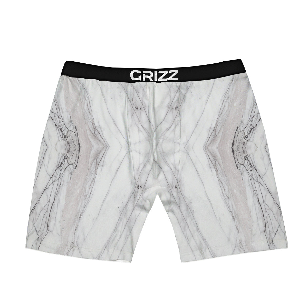 Scratch Marble White Gray Print Pattern Boxer Briefs-grizzshop