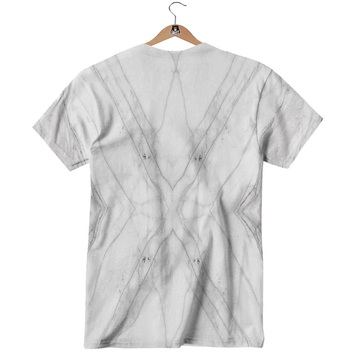 Scratch Marble White Gray Print Pattern T-Shirt-grizzshop
