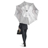 Scratch Marble White Gray Print Pattern Umbrella-grizzshop