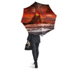 Sea And Volcano Print Umbrella-grizzshop