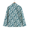 Sea Hokusai Print Pattern Men's Blazer-grizzshop