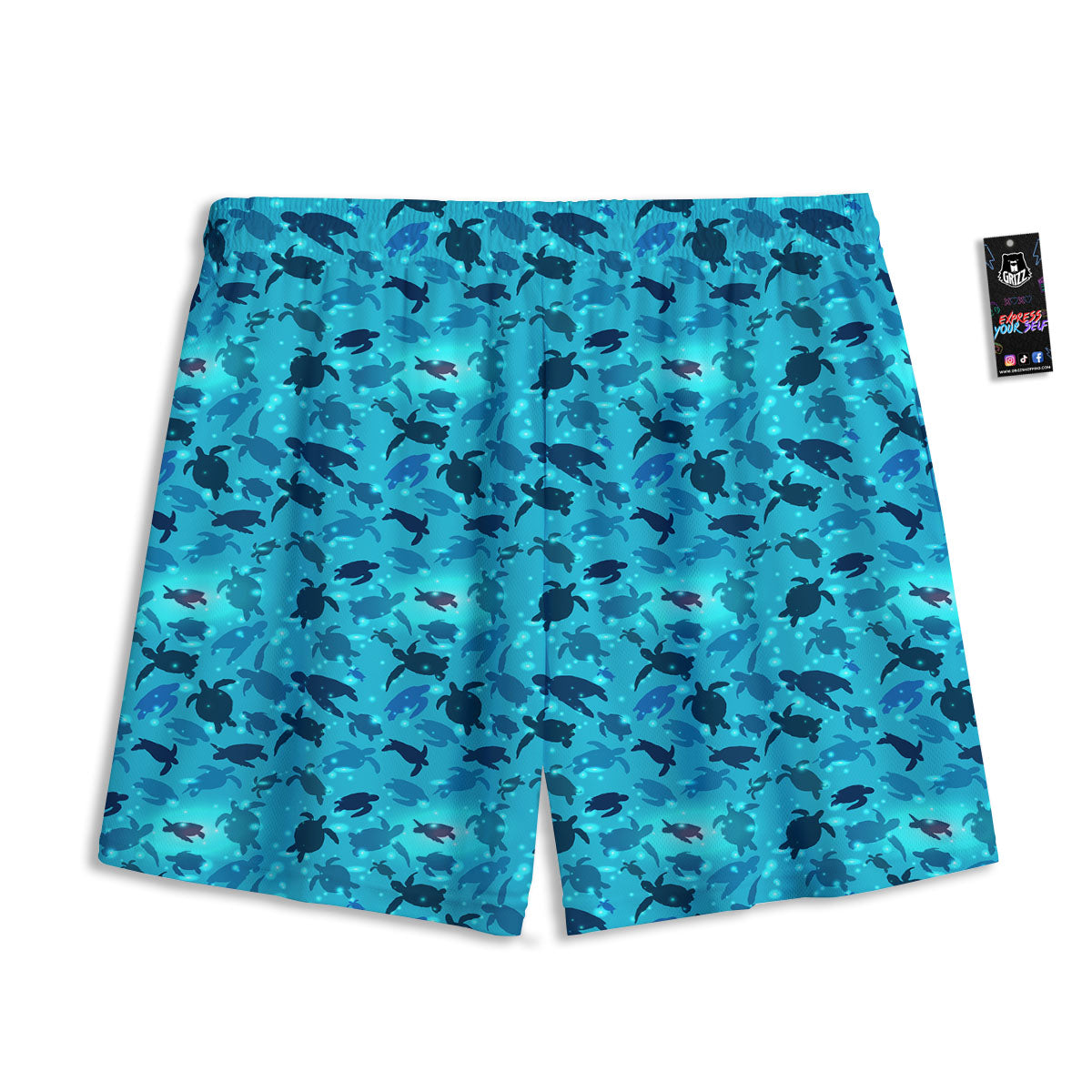 Raccoon Cute Print Pattern Mesh Shorts