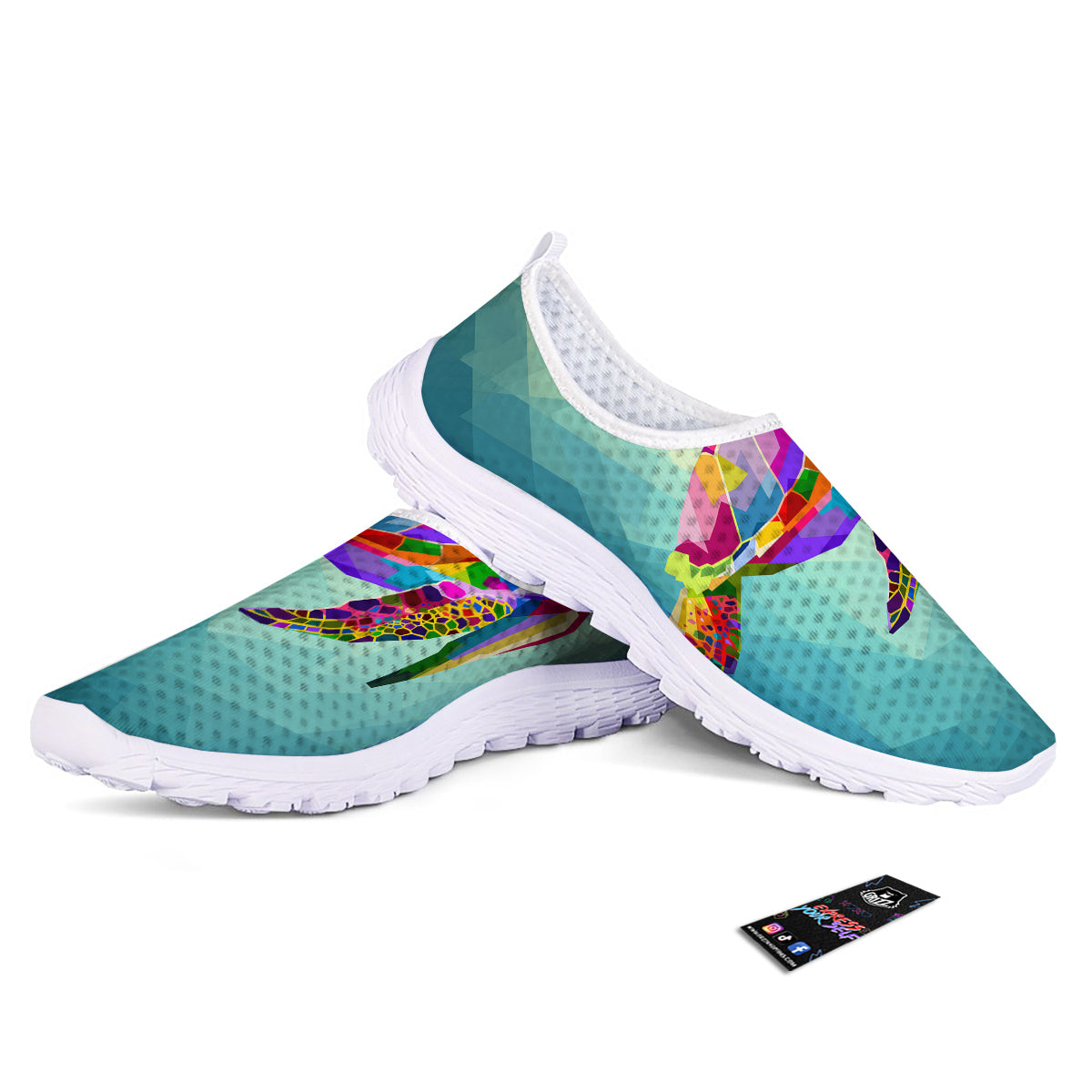 Sea Turtle Colorful Print Nurse Shoes-grizzshop