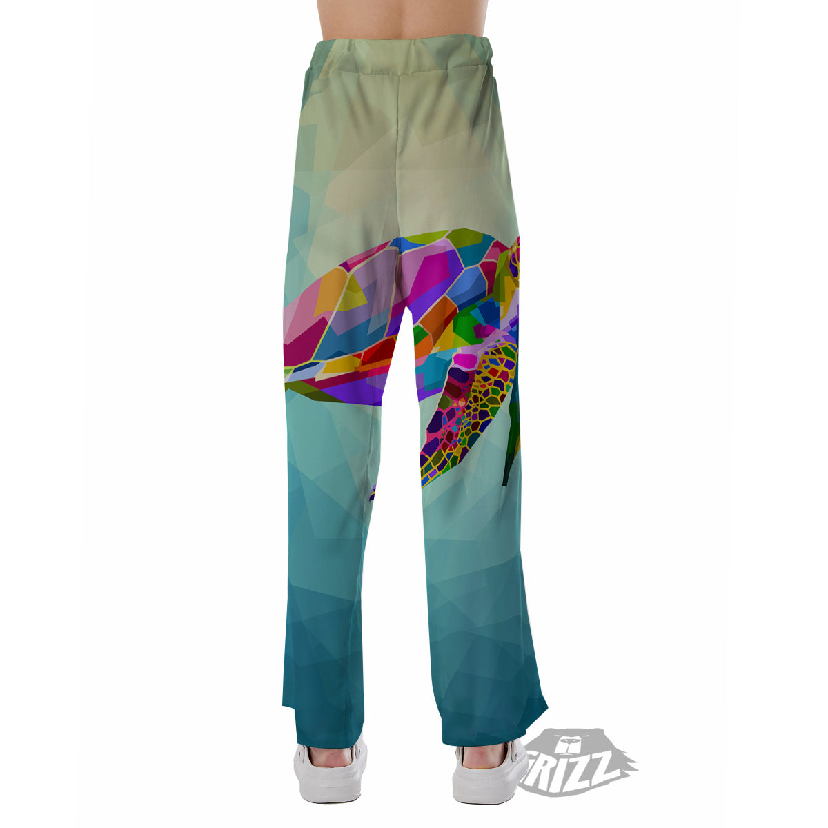 Sea Turtle Colorful Print Pajama Pants-grizzshop