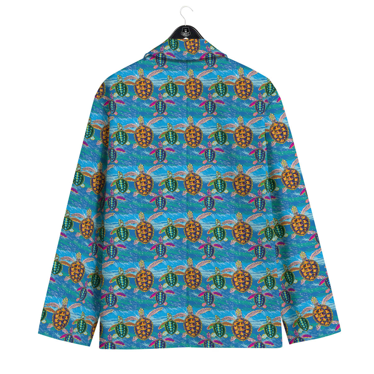 Sea Turtle Colorful Print Pattern Men's Sport Coat-grizzshop