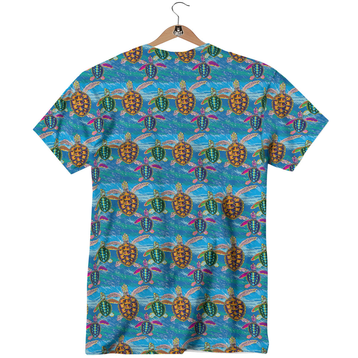 Sea Turtle Colorful Print Pattern T-Shirt-grizzshop