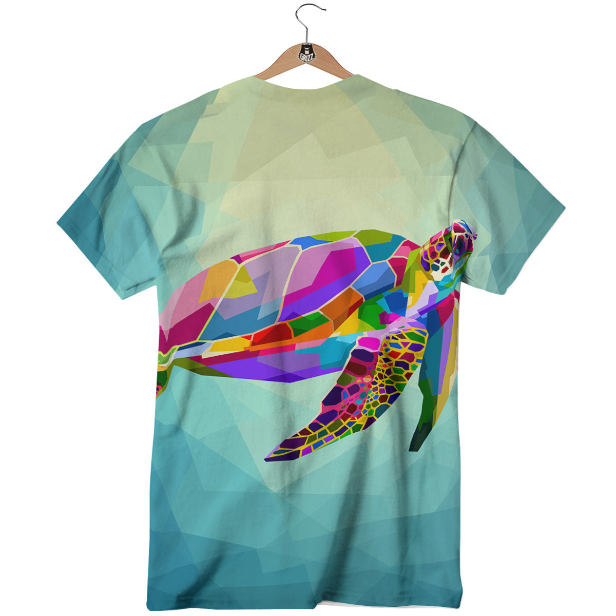 Sea Turtle Colorful Print T-Shirt-grizzshop