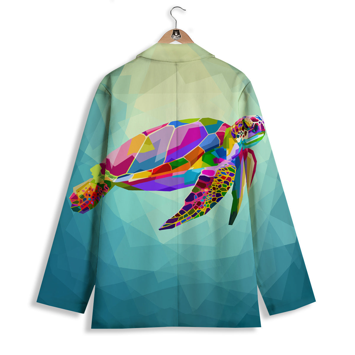 Sea Turtle Colorful Print Women's Blazer-grizzshop