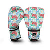 Sea Turtle Floral Hawaiian Pattern Print Boxing Gloves-grizzshop