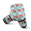 Sea Turtle Floral Hawaiian Pattern Print Boxing Gloves-grizzshop