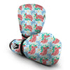 Sea Turtle Floral Hawaiian Pattern Print Boxing Gloves-grizzshop