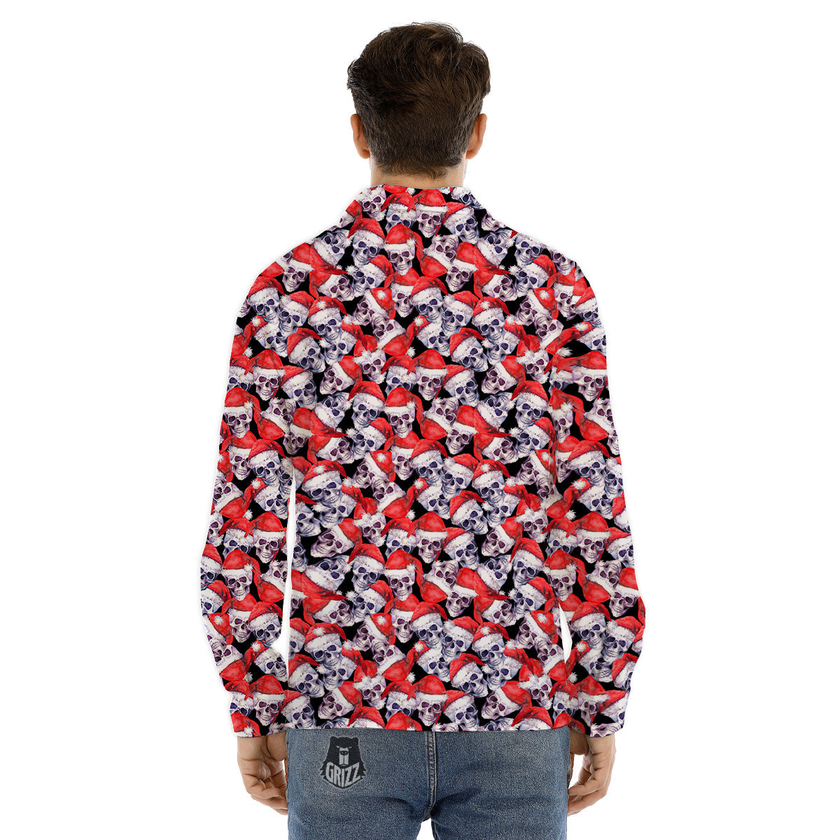 Sea Turtle Gold And Black Print Men's Dress Shirts-grizzshop
