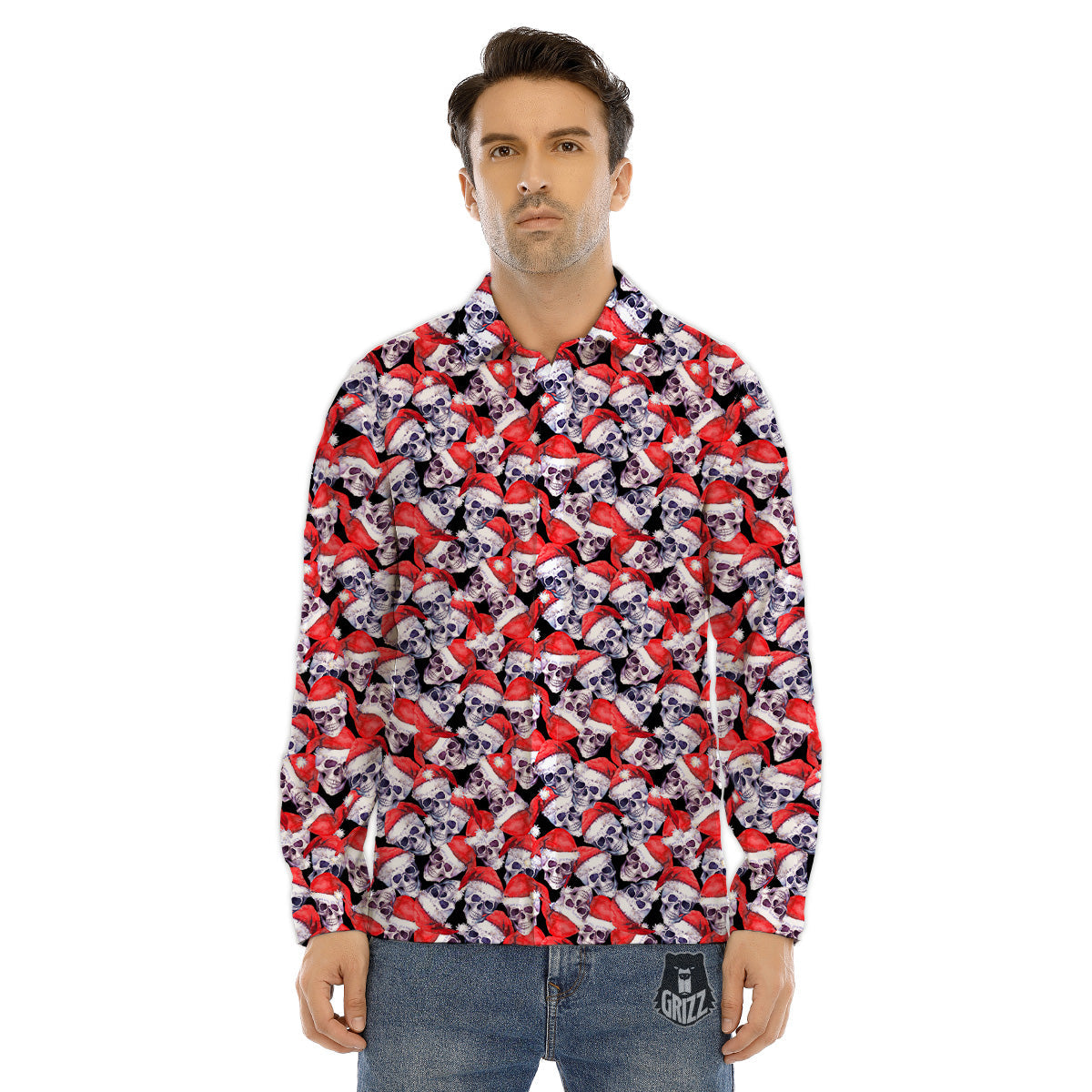 Sea Turtle Gold And Black Print Men's Dress Shirts-grizzshop