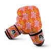 Sea Turtle Hawaiian Orange Pattern Print Boxing Gloves-grizzshop