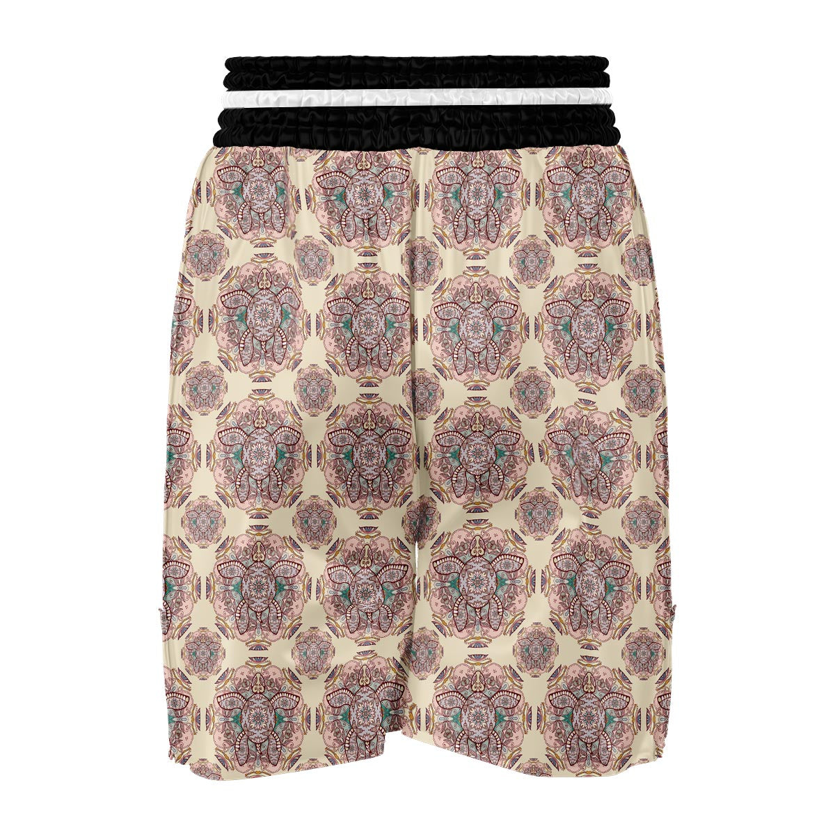 Sea Turtle Hawaiian Pattern Print Boxing Shorts-grizzshop