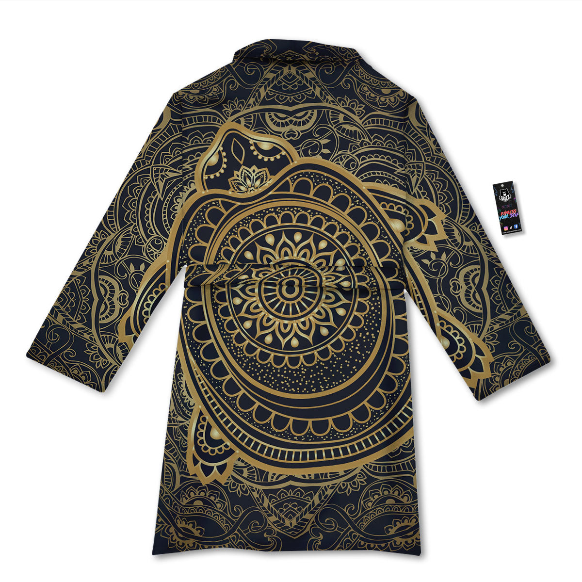 Sea Turtle Native Bohemian Print Bathrobe-grizzshop