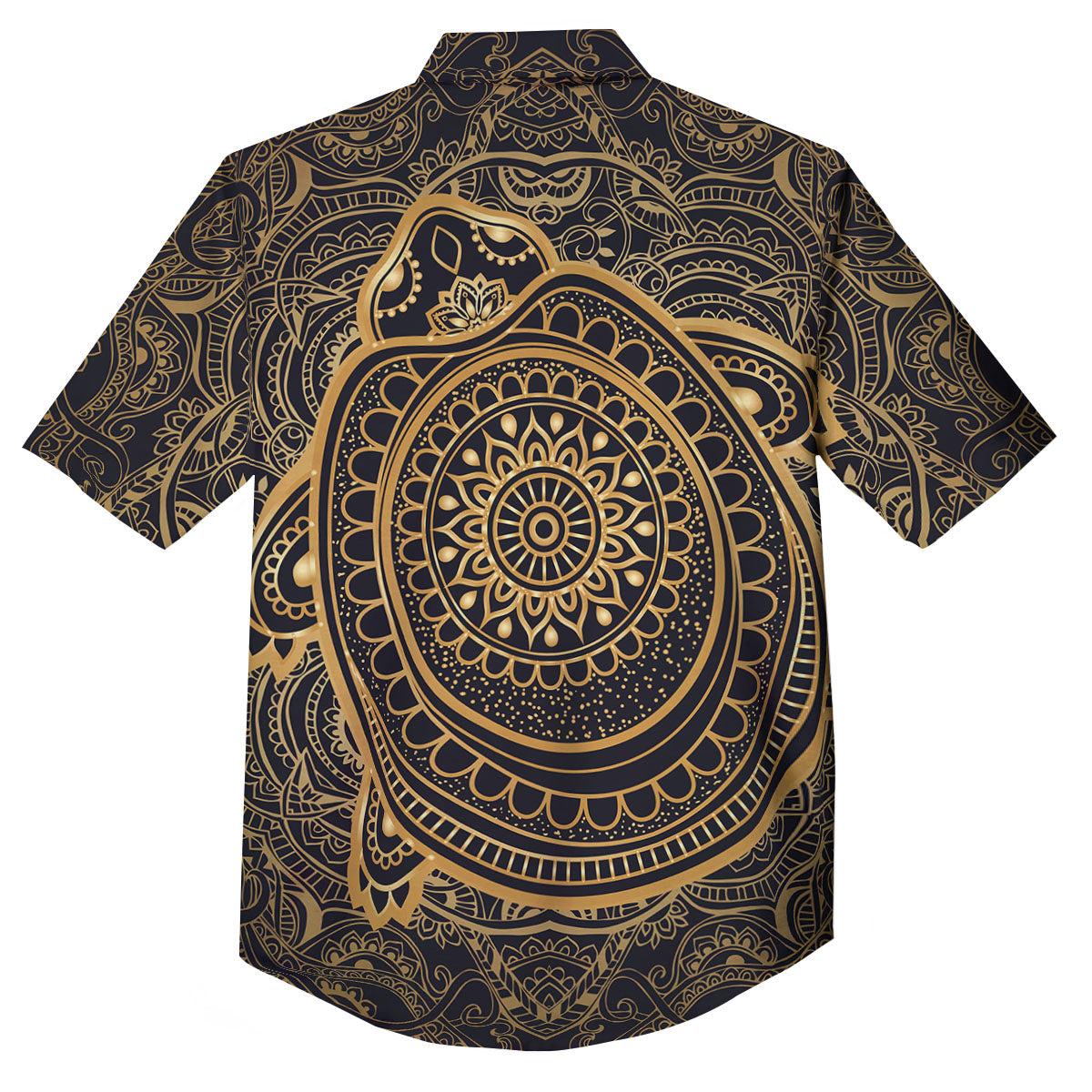 Sea Turtle Native Bohemian Print Button Up Shirt-grizzshop