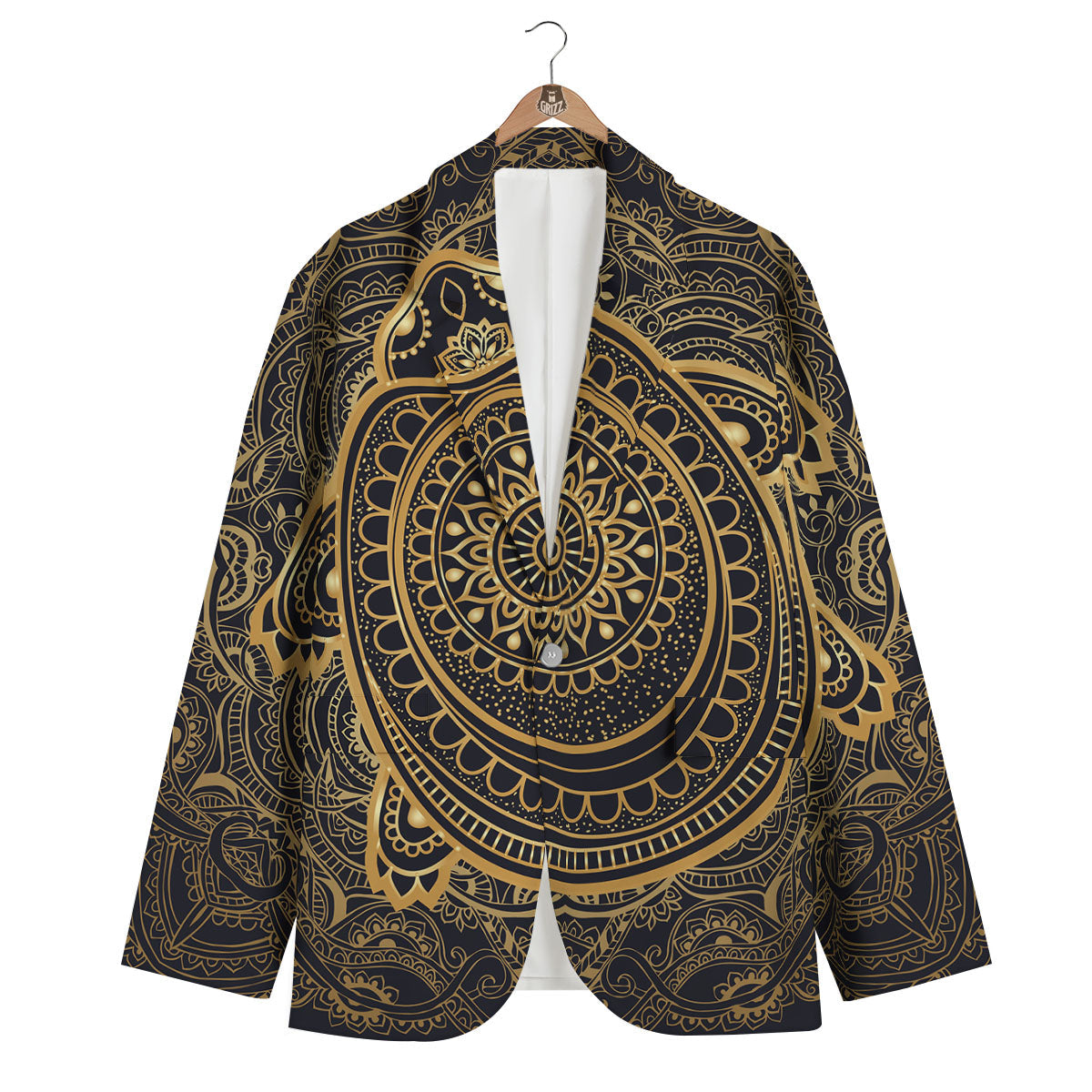 Sea Turtle Native Bohemian Print Men's Blazer-grizzshop