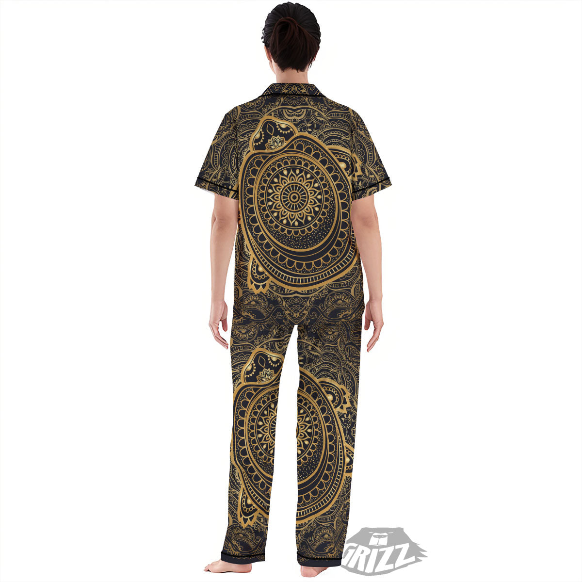 Sea Turtle Native Bohemian Print Women's Pajamas Set-grizzshop