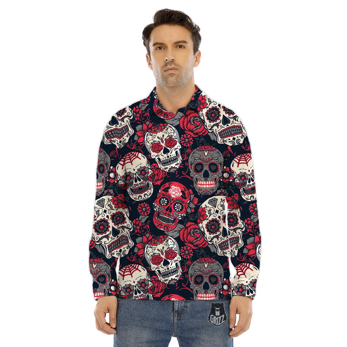 Sea Turtle Retro Print Pattern Men's Dress Shirts-grizzshop