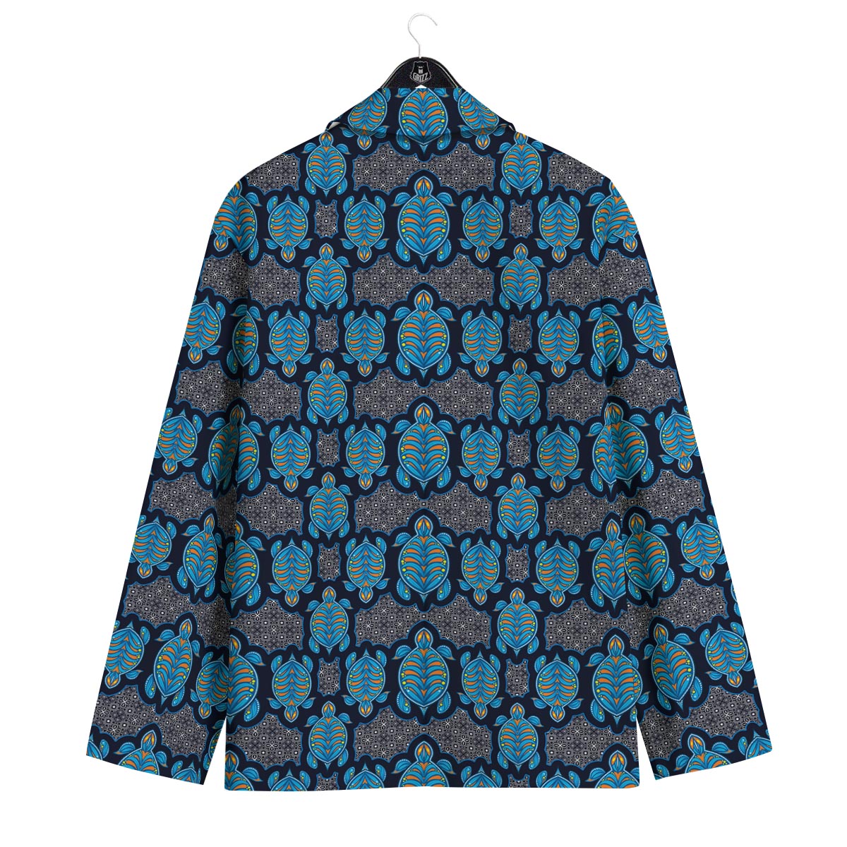 Sea Turtle Retro Print Pattern Men's Sport Coat-grizzshop